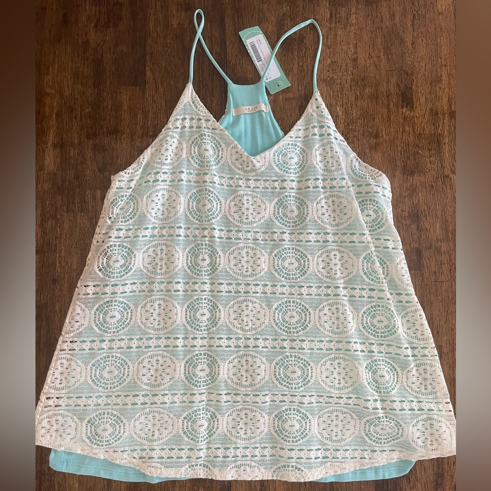 NWT Le Lis Crochet Boho Tank
